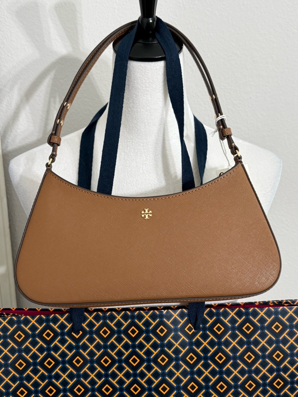 Tory Burch Emerson Shoulder Bag in Moose color - Picture 1 of 9